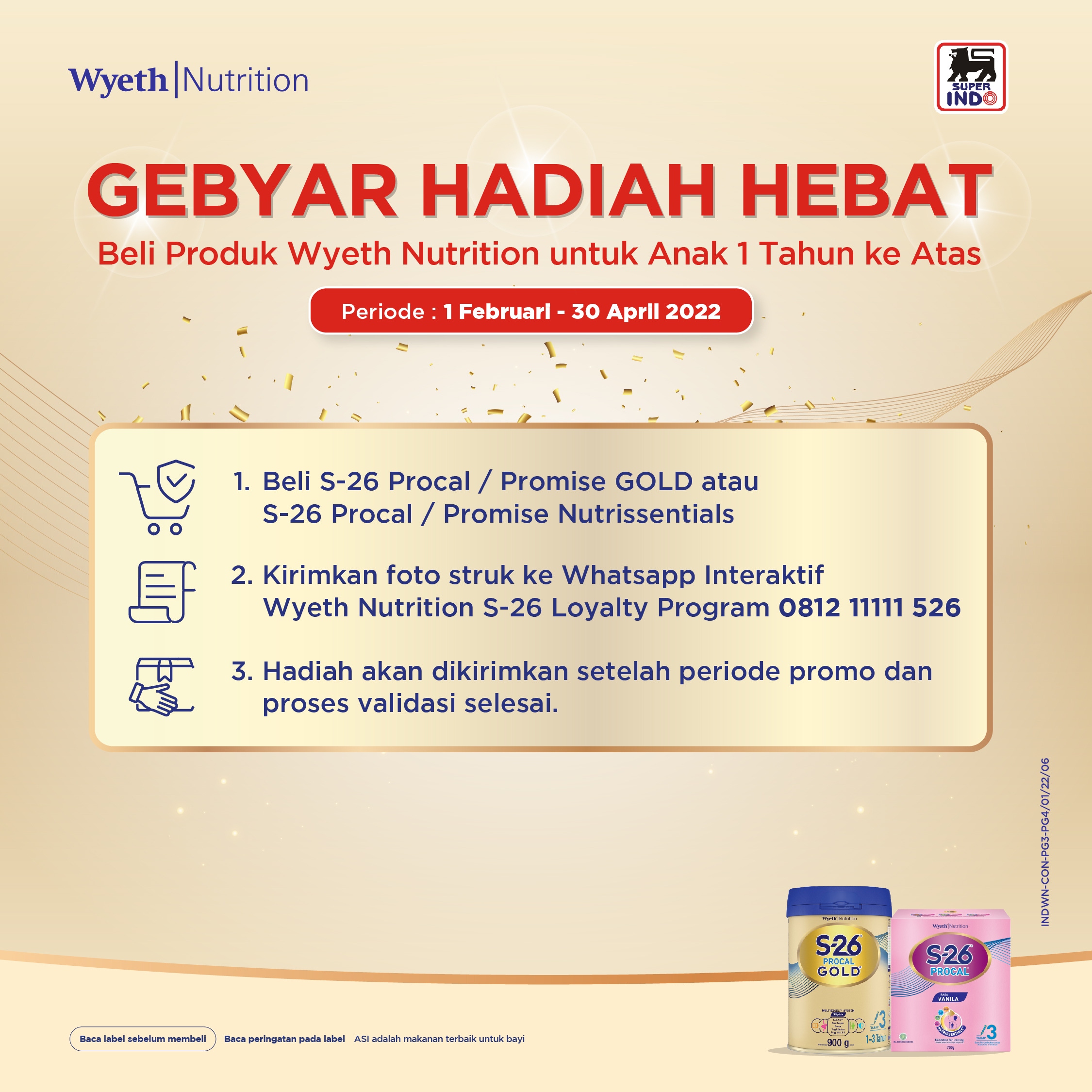 Promo Lion Super Indo April 2022 | Wyeth Nutrition Parenting Club